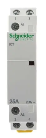 Schneider Electric ICT Schütz 24V ac-Spule, 2-polig, 250V ac / 25 A 24V ac 1.3 W 2 Schließer Motorsteuerung