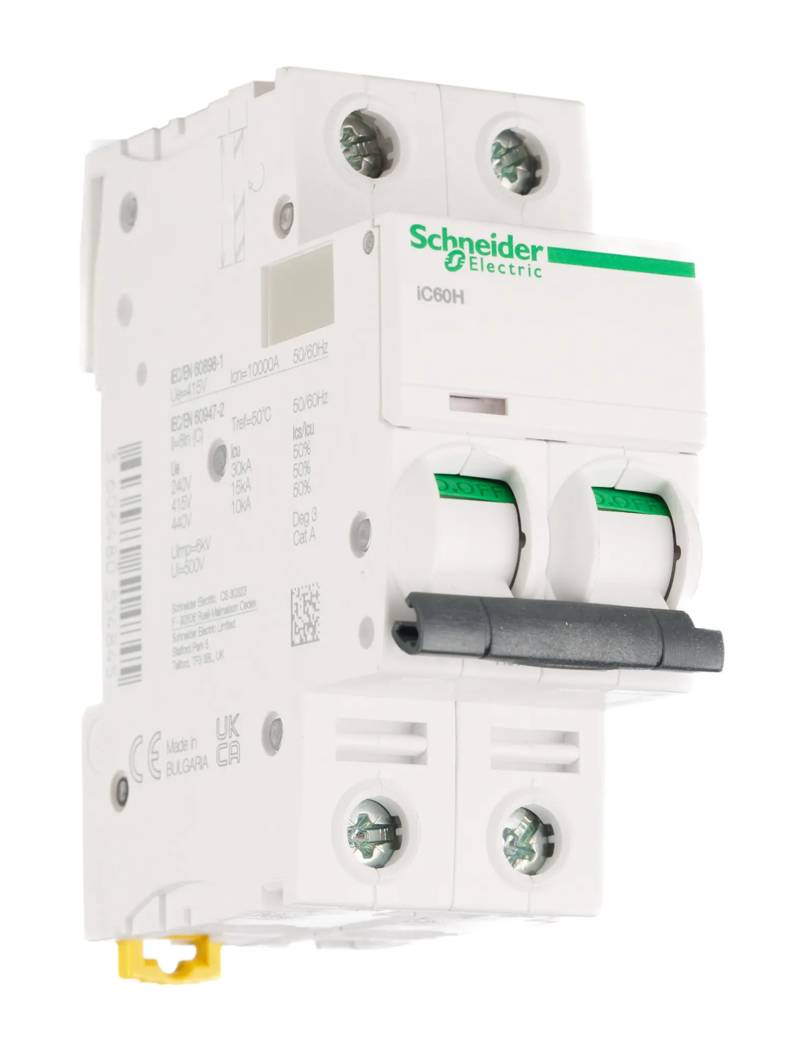 Produktfoto 1 von Schneider Electric iC60H Miniaturüberlastschalter Typ C, Pol 2-polig 6A 12V, 133 V, 220 V, 240 V, 380 V, 415 V, 440 V,