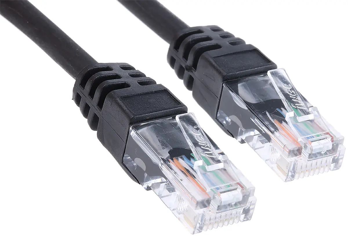 Produktfoto 1 von RS PRO Cat5e Ethernet-Kabel, 20 m, Schwarz, A RJ45 Stecker, B RJ45 Stecker Ungeschirmt, Raucharm halogenfrei