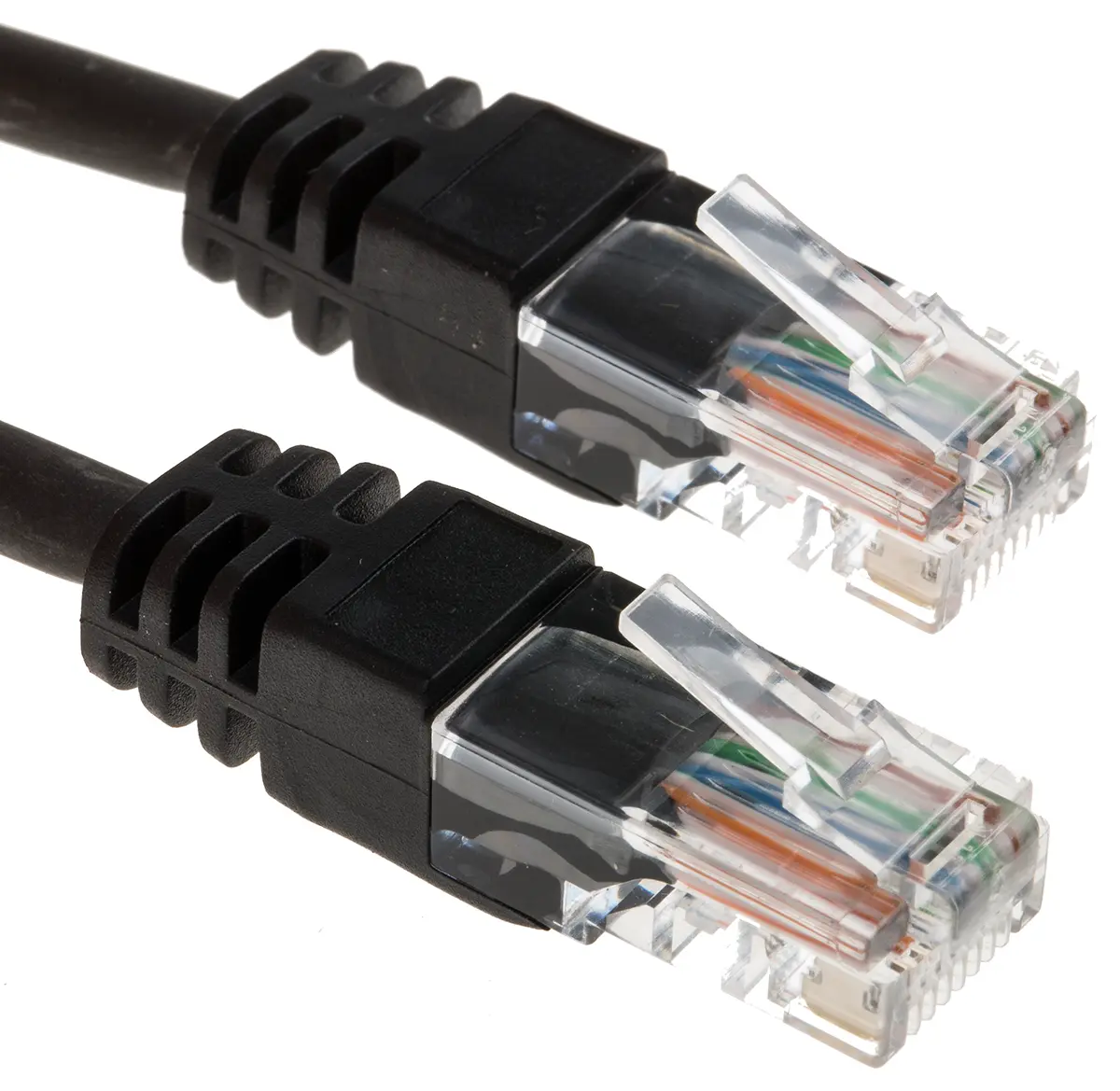 Produktfoto 1 von RS PRO Cat5e Ethernet-Kabel, 25 m, Schwarz, A RJ45 Stecker, B RJ45 Stecker Ungeschirmt, Raucharm halogenfrei