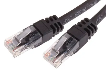 RS PRO Kat. 6 Ethernet-Kabel, 25 m, Schwarz U/UTP Stecker, A RJ45 Stecker, B RJ45, Raucharm halogenfrei