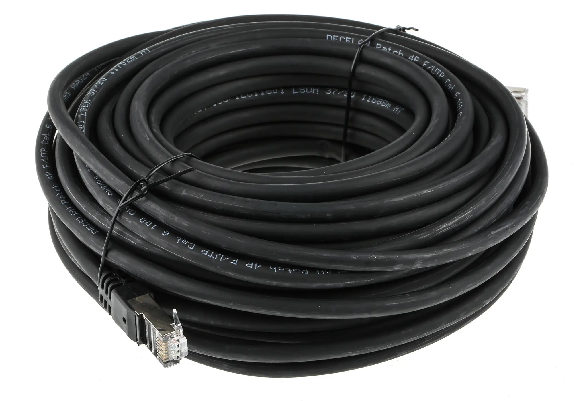 Produktfoto 1 von RS PRO Kat. 6 Ethernet-Kabel, 20 m, Schwarz F/UTP Stecker, A RJ45 Stecker, B RJ45, Raucharm halogenfrei