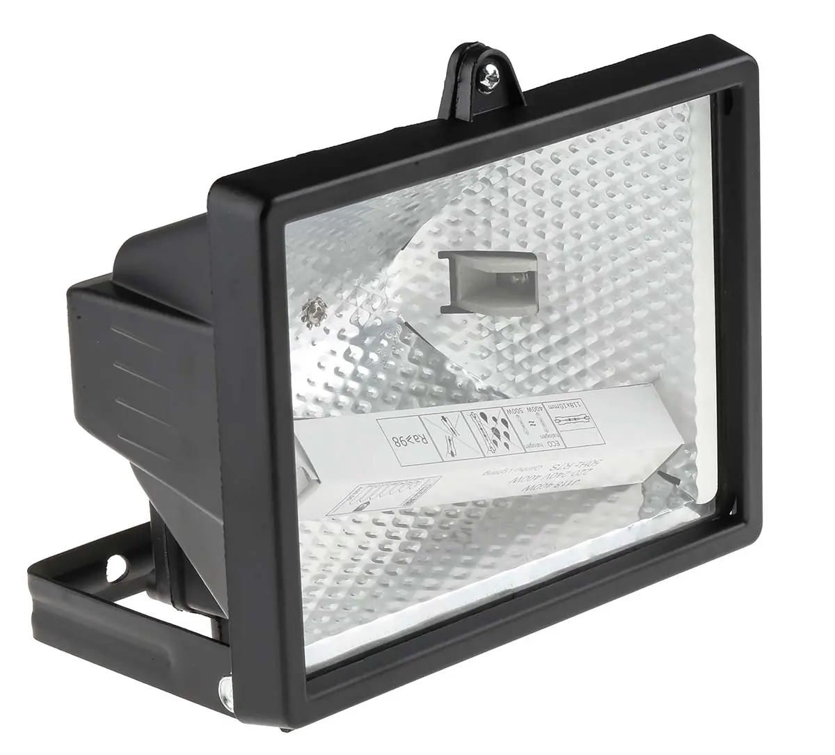 Produktfoto 1 von RS PRO, Halogen Fluter 400 W, 220 → 240 V ac, 265 x 185 x 125 mm, IP44