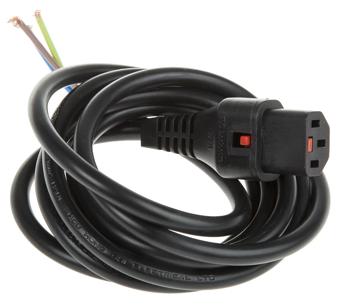 Produktfoto 1 von Schaffner Netzkabel, A IEC C14, B Nicht abgeschlossen, 2 m Schwarz Supraventrikuläre Tachykardie, Polyvinylchlorid,