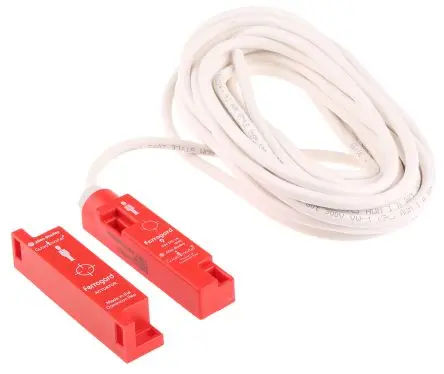 Produktfoto 1 von Guardmaster 440N Magnetisch 6 m Kabel Berührungsloser Sicherheitsschalter 24V dc aus Kunststoff, Öffner, Magnetisch