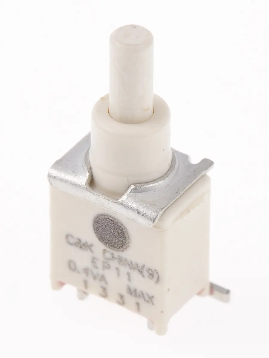 Produktfoto 1 von C & K EP Miniaturdruckschalter Tastend Oberfläche Ø 13 mm, SPST / 400 mA, IP57