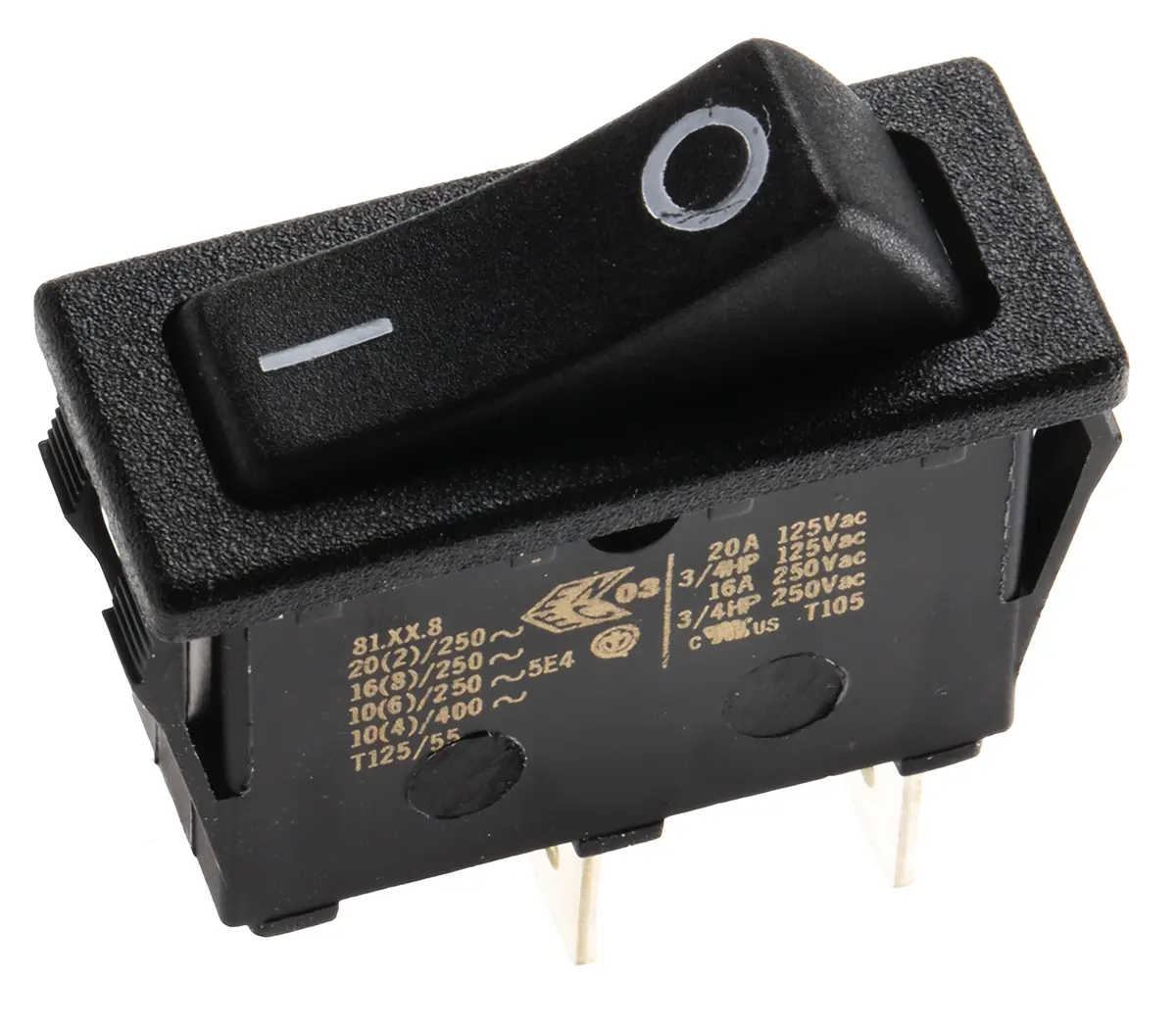 Produktfoto 1 von Molveno Panel Kippschalter SPST Ein-Neutral-Ein Ein-Aus, 20 A, IP58, IP88