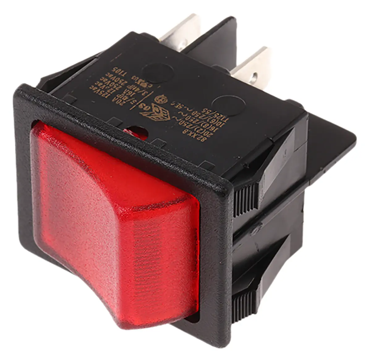 Produktfoto 1 von Molveno Panel Kippschalter DPST Ein-Neutral-Ein Ein-Aus, 20 A Beleuchtet, IP88, IP58
