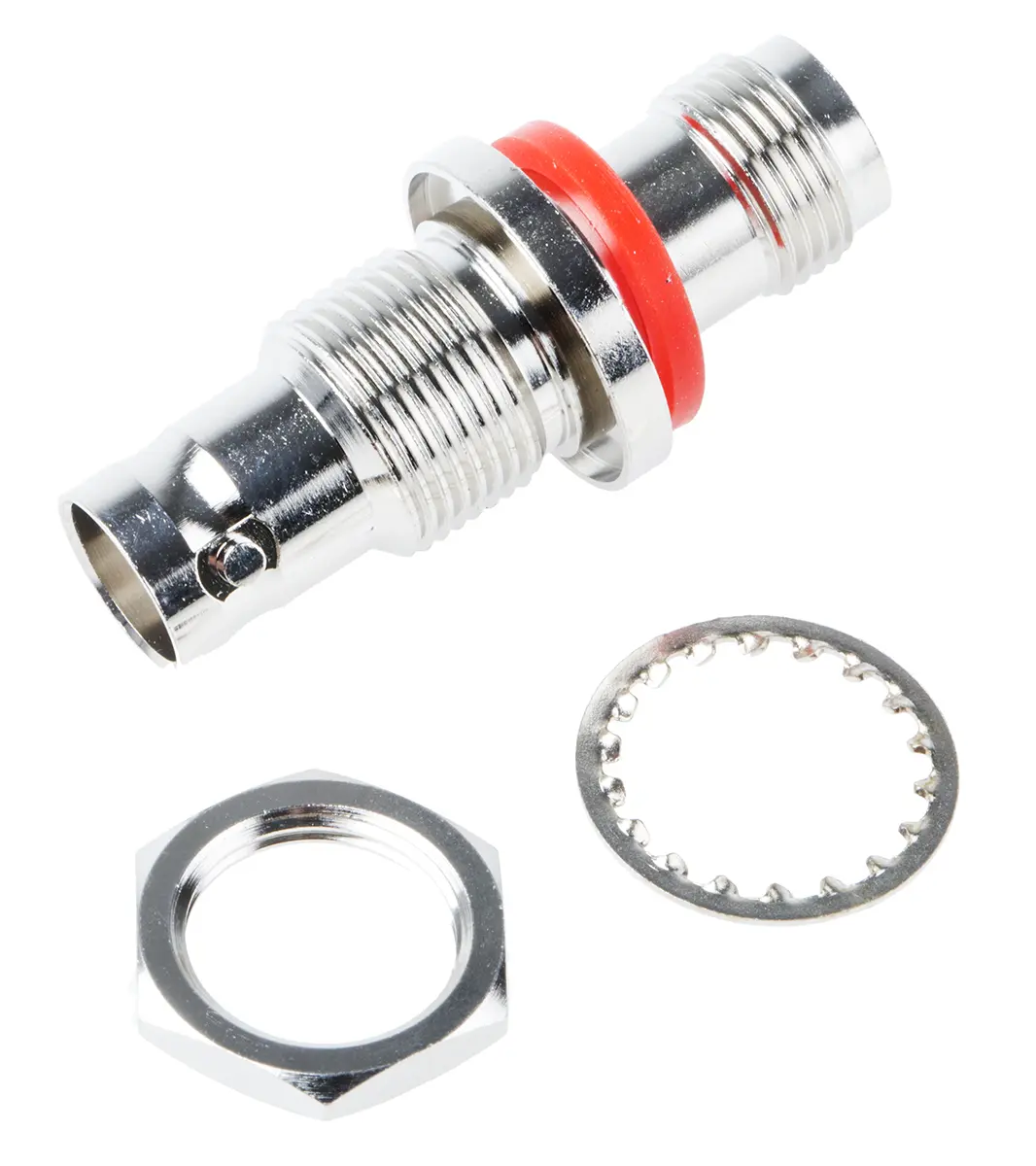 Produktfoto 1 von RS PRO Koaxadapter, 50 Ω, Gerade, 4 GHz Buchse Buchse, Koaxial Nennspannung