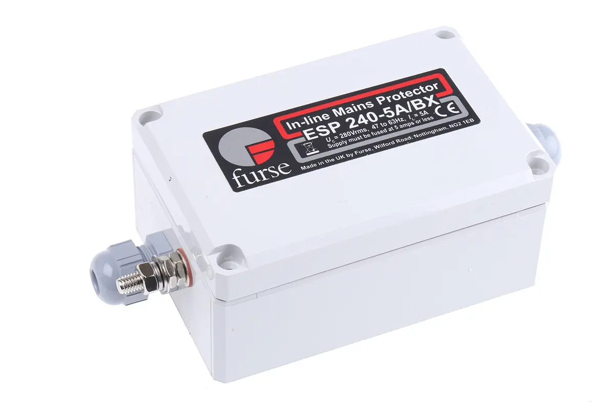 Produktfoto 1 von WJ Furse ESP 240 Überlastschutzgerät Schwachstrom-Hauptleitungsschutz 10 kA 280V, DIN-Hutschiene, -40 °C→80 °C