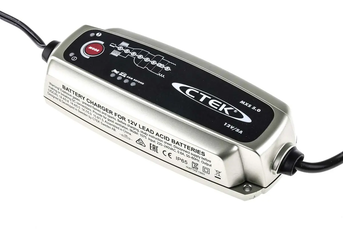Produktfoto 1 von CTEK MXS 5.0 Akkuladegerät für 1 Bleisäure Akkus , 12V/5A-