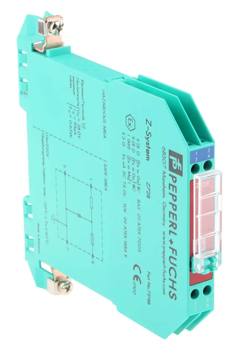 Produktfoto 1 von Pepperl + Fuchs Zenerbarriere 1-kanalig 26.9 V dc ATEX