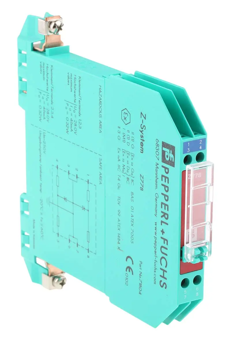 Produktfoto 1 von Pepperl + Fuchs Zenerbarriere 2-kanalig 27 V dc ATEX