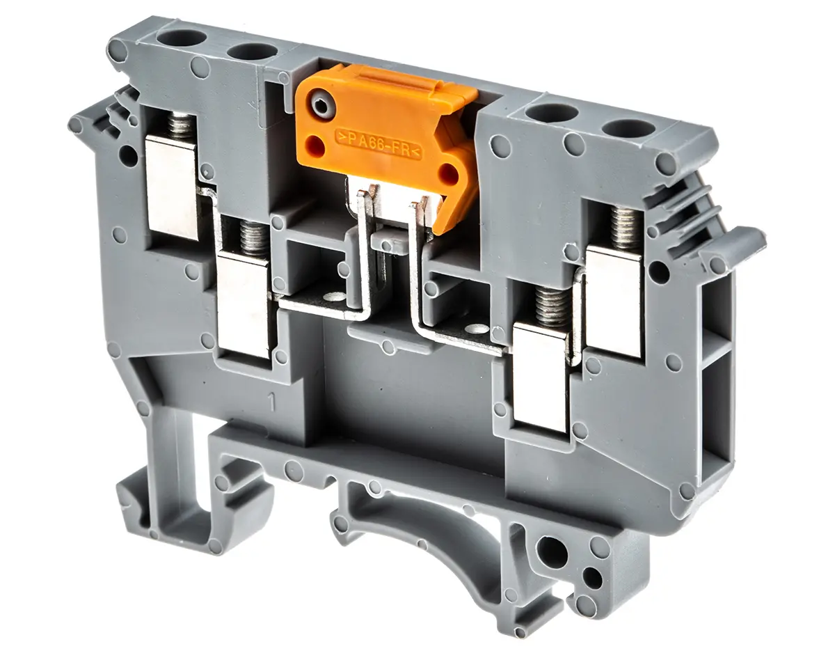 Produktfoto 1 von Phoenix Contact UDK 4-MTK-P/P Anschlussklemmenblock für Durchkontaktierung 1 Grau, 4 mm², 630 V Schraubbefestigung