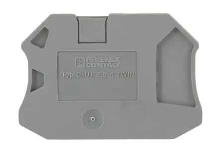 Produktfoto 1 von Phoenix Contact D-UT 2.5/4-TWIN Endabdeckung für Modularer Anschlussklemmenblock