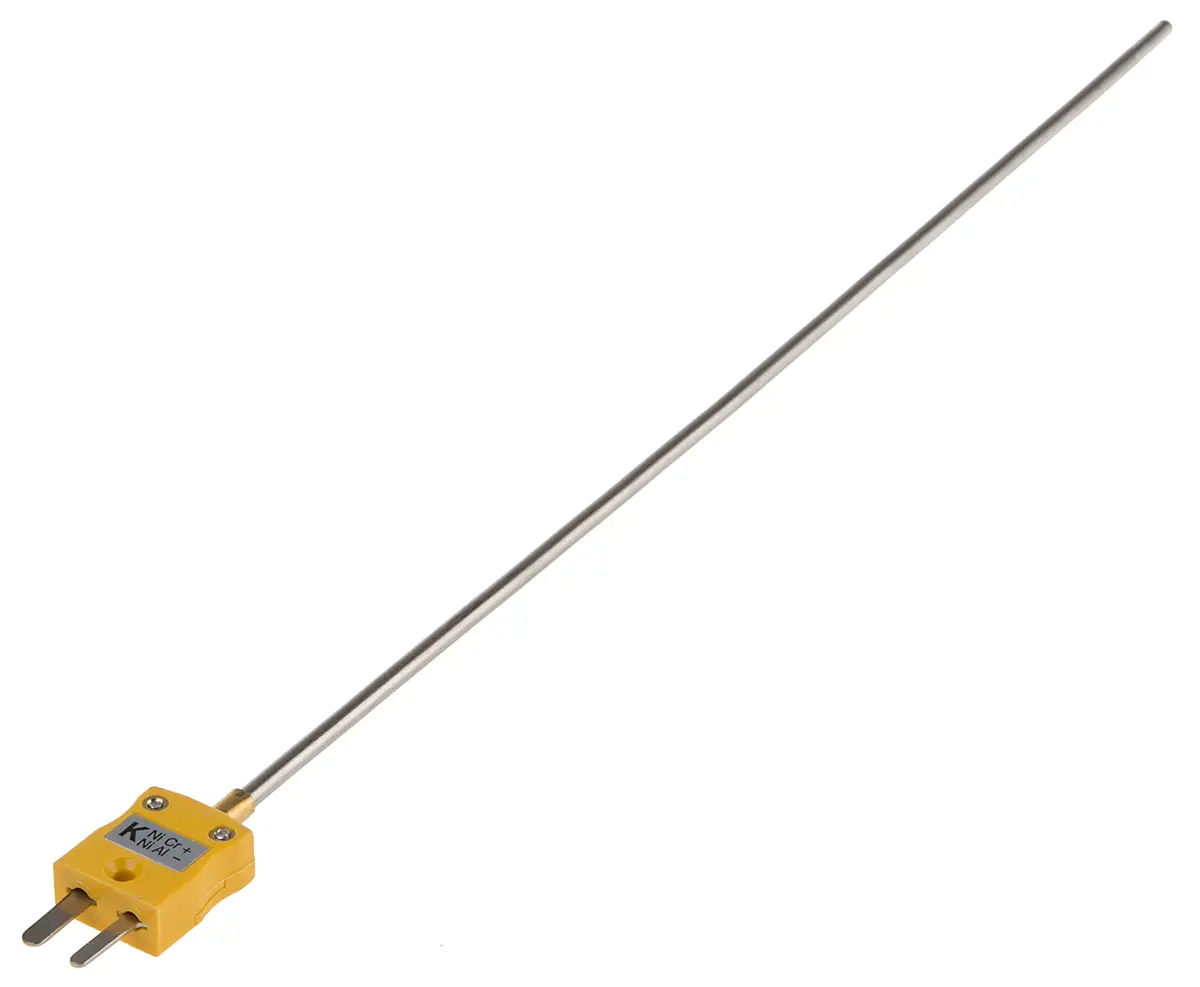 Produktfoto 1 von RS PRO Edelstahl Mineralisoliertes Thermoelement Typ K, Ø 3mm x 250mm -40°C → +1100°C