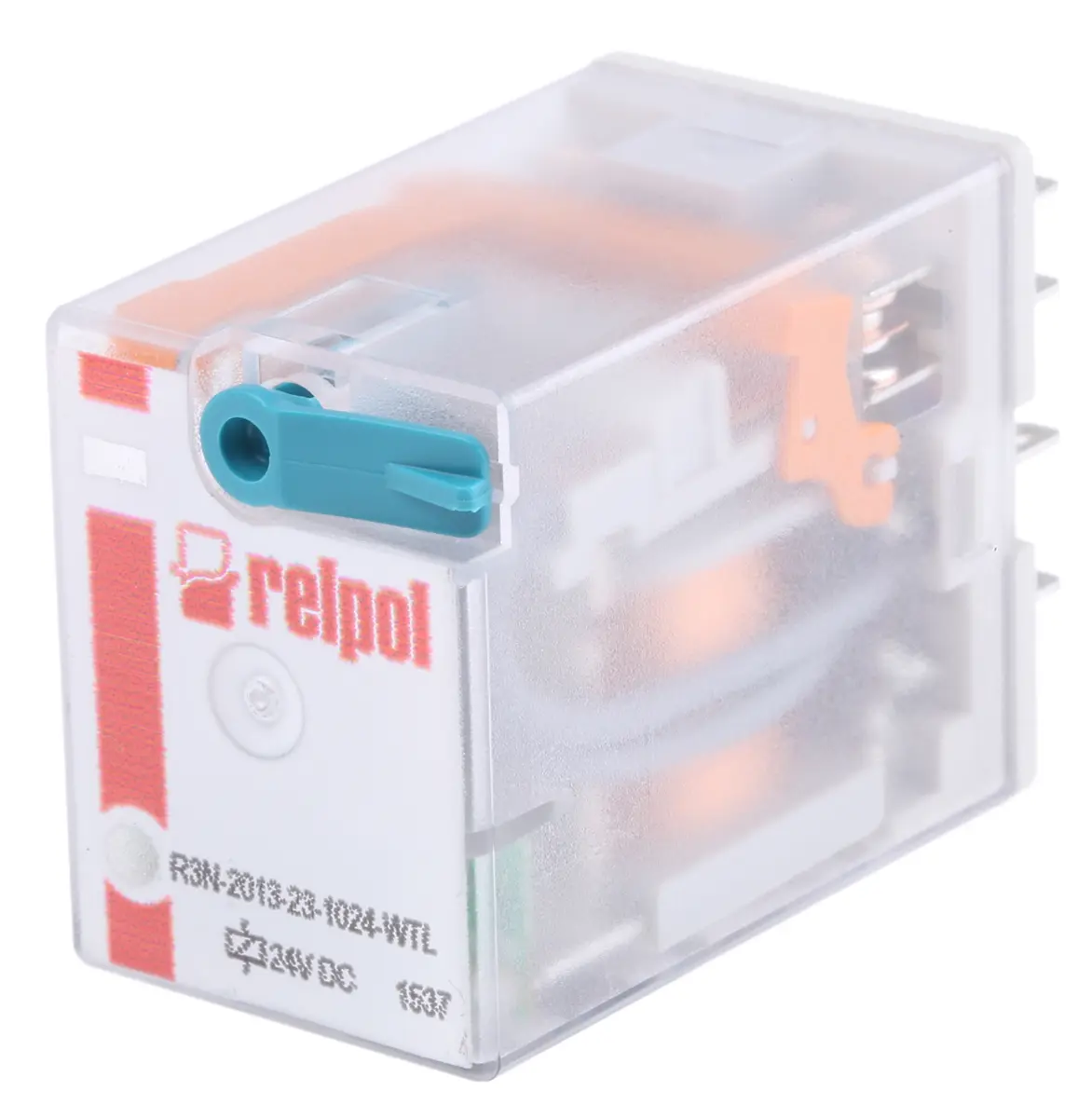 Produktfoto 1 von Relpol R15 Leistungsrelais 24V Spule Dreipoliger Umschalter Oberfläche 10A 640 Ω 900 mW