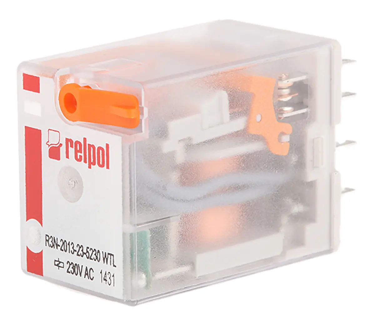 Produktfoto 1 von Relpol R15 Leistungsrelais 230V ac Spule Dreipoliger Umschalter Oberfläche 10A 16.1 kΩ 1.6 W
