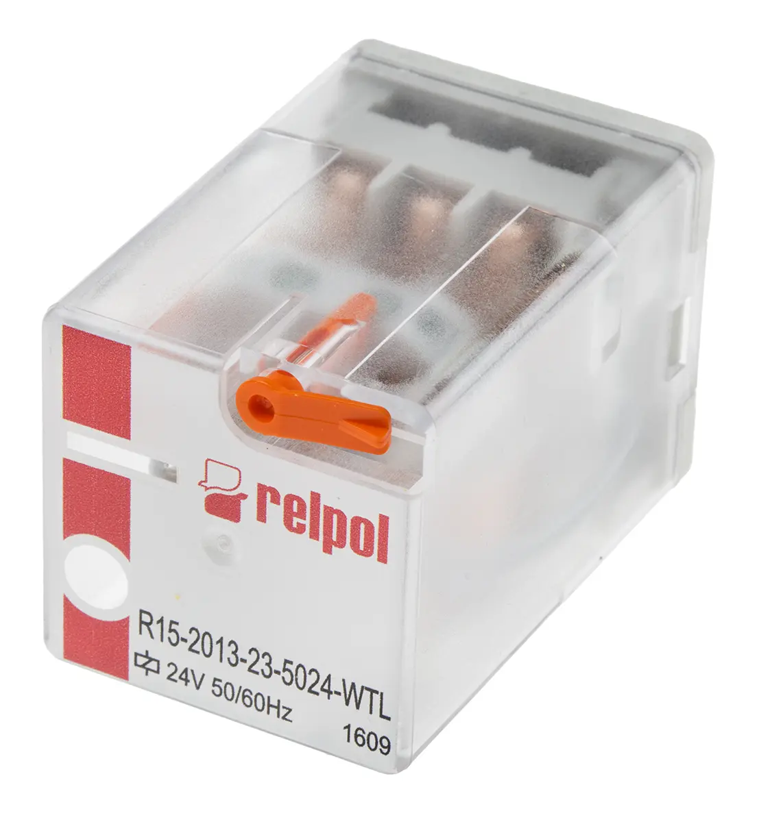 Produktfoto 1 von Relpol R15 Leistungsrelais 24V ac Spule Dreipoliger Umschalter 10A 75 Ω 2.8 W