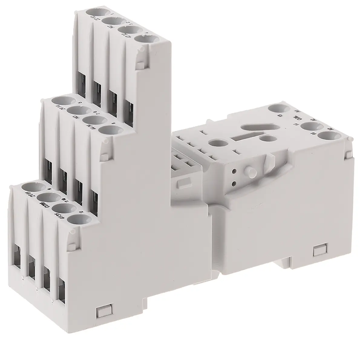 Produktfoto 1 von Relpol Relaissockel, 14 -Kontakt, DIN-Hutschiene, 300V ac