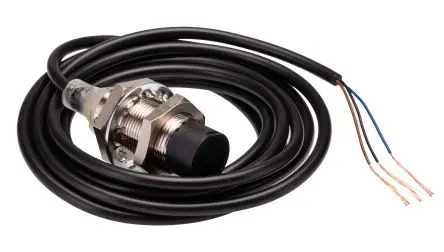 Produktfoto 1 von Omron E2B M18 Induktiver Näherungssensor, Gewinderohr PnP / 200mA 16 mm, IP67 30 V dc