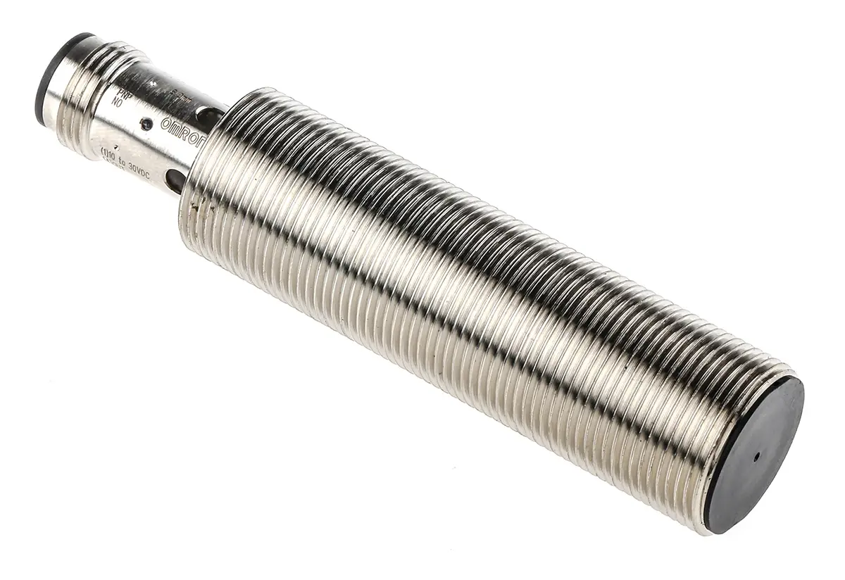 Produktfoto 1 von Omron E2B M18 Näherungssensor Induktiv, Gewinderohr 8 mm PNP 12 → 24 V dc / 200 mA NO, IP67