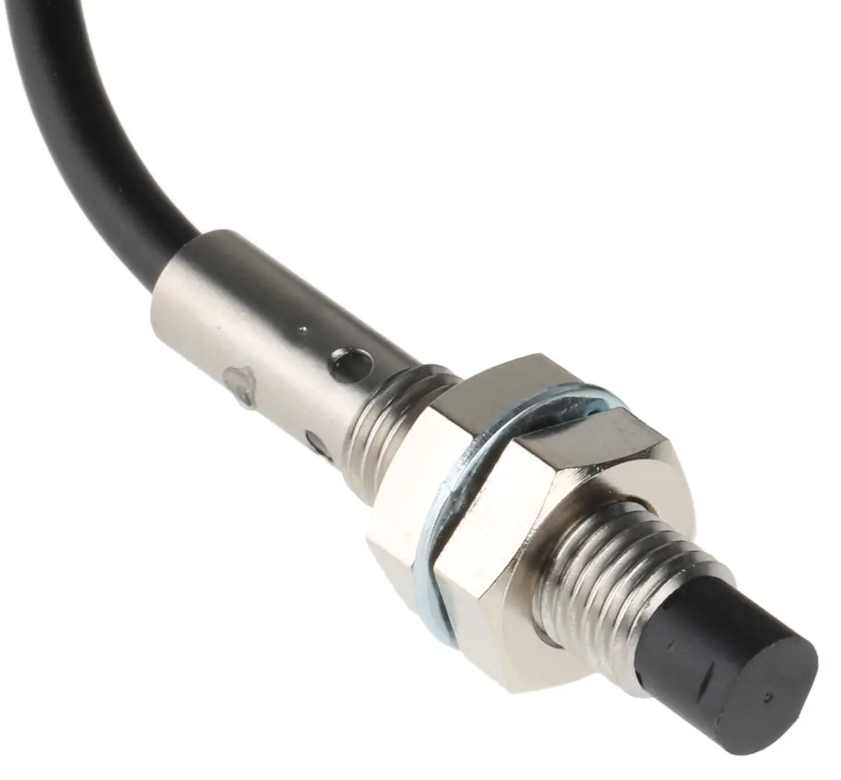 Produktfoto 1 von Omron E2B M8 Näherungssensor Induktiv, Gewinderohr 4 mm PNP 12 → 24 V dc / 200 mA NO, IP67