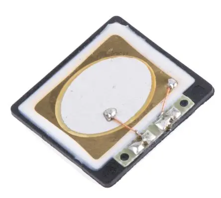 Produktfoto 1 von Sonitron Piezoelektrischer Miniatur-Lautsprecher, 85 dB 700 Hz, 70 nF 20 kHz 1 V ss 24 V ss 1 mm 20 mm