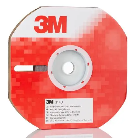 Produktfoto 1 von 3M Schleifleinen-Rolle, Aluminiumbeschichtet, Korngröße P240, 25 m 25mm