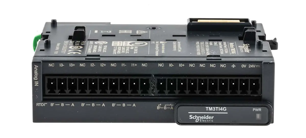 Produktfoto 1 von Schneider Electric AFP85 SPS-E/A Modul für Modicon M221, Modicon M241, Modicon M251 4 x Strom, Temperatur, Spannung