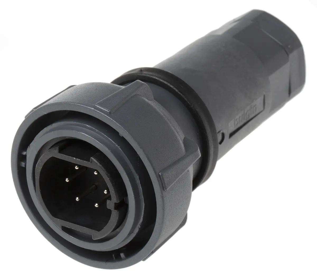 Produktfoto 1 von Bulgin Buccaneer 7000 42 Standard Rundsteckverbinder Stecker 6-polig Stecker 10A Kabel IP66, IP68, IP69K