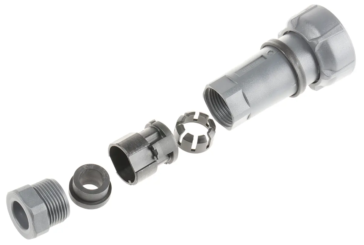 Produktfoto 1 von Bulgin Buccaneer 7000 42 Standard Rundsteckverbinder Stecker 10-polig Stecker 10A Kabel IP68, IP66, IP69K