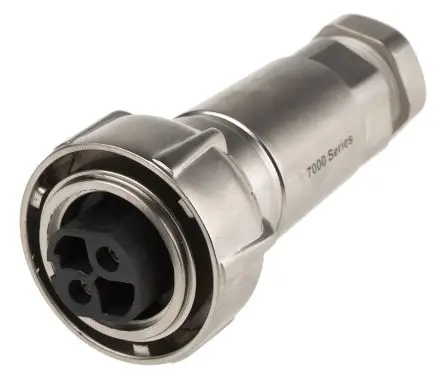 Produktfoto 1 von Bulgin 7000 42 Rundsteckverbinder Buchse 2-polig Buchse 25A Kabel IP66, IP68, IP69K