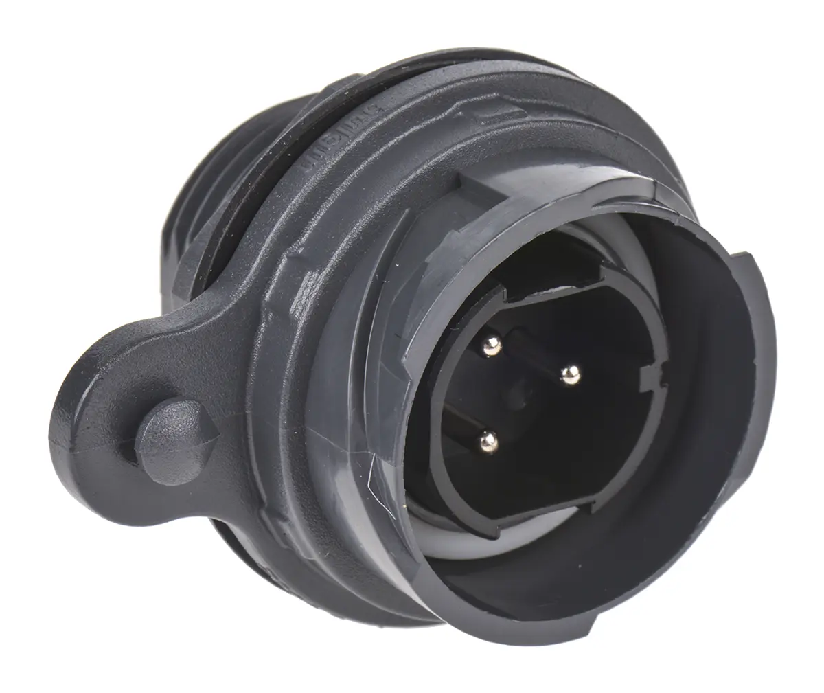 Bulgin Buccaneer 7000 46 Standard Rundsteckverbinder Stecker 3-polig Stecker 25A Frontmontage IP66, IP68, IP69K