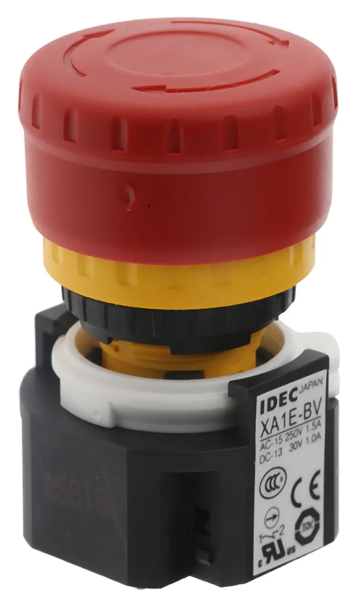 Idec XA Not-Aus-Drucktaster, Panel, 3P CO IP65