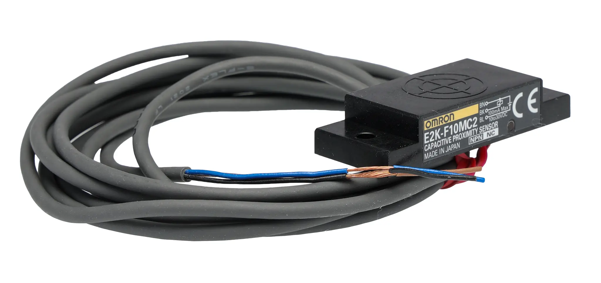 Produktfoto 1 von Omron E2K-F Induktiver Näherungssensor, Flach NPN / 100mA 10 mm, IP66 500 V ac 30 V dc