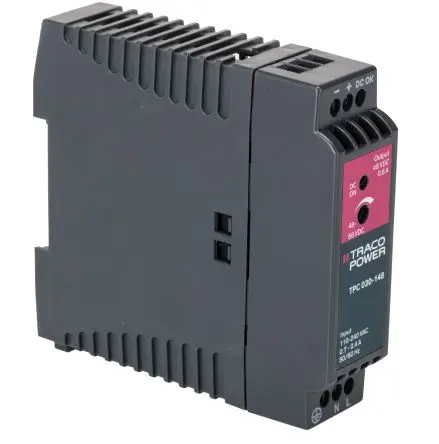 Produktfoto 1 von TRACOPOWER TPC DIN-Schienen Netzteil Spannungsversorgung 375 V dc, 264V ac Wechselstrom/Gleichstrom / 600 mA 56V dc DC