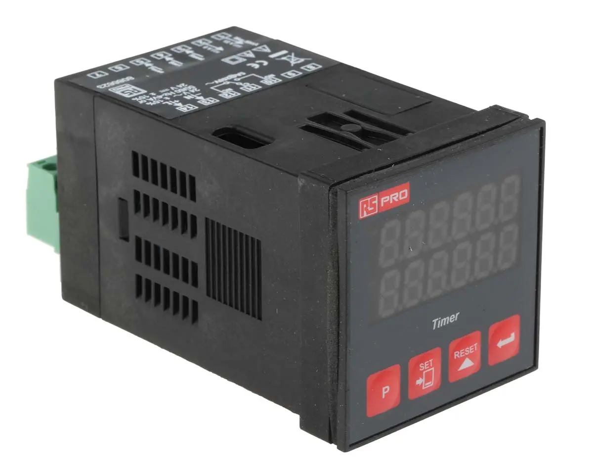 Produktfoto 1 von RS PRO EZM Zeitrelais, Panel 30 V dc 24V ac, 1 Kont. 1, 1-poliger Umschalter