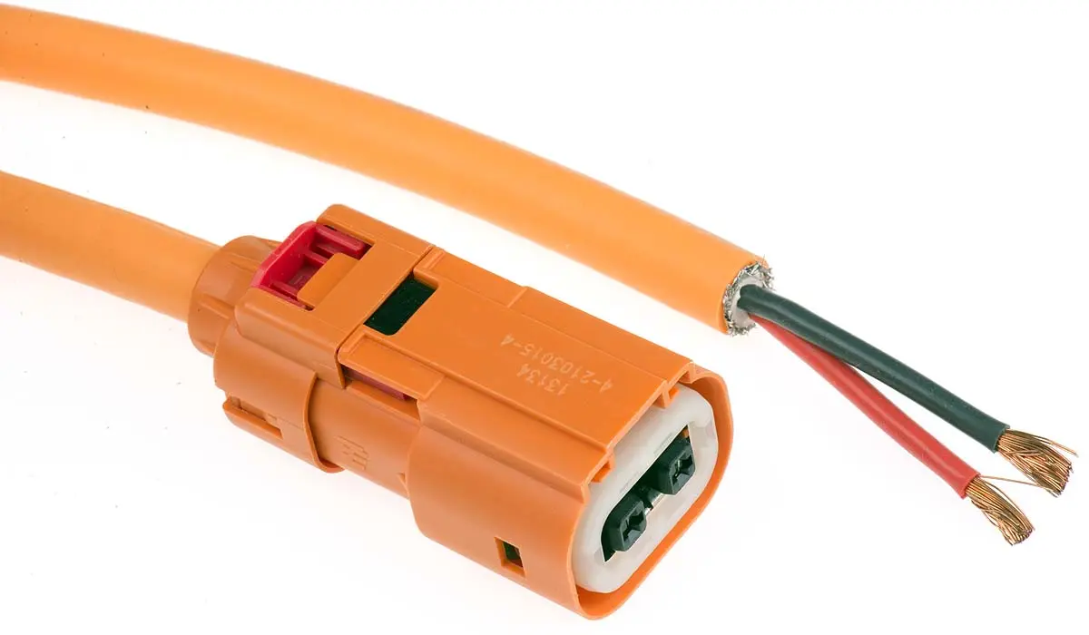 Produktfoto 1 von TE Connectivity EV-Ladekabel, 40 A Nennstrom, 3 m, Abgeschlossen, 600 V, IP69K, 4-adrig