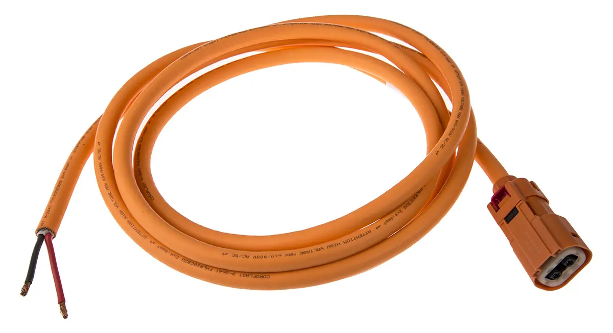 Produktfoto 1 von TE Connectivity EV-Ladekabel, 40 A Nennstrom, 3 m, Abgeschlossen, 600 V, IP69K, 4-adrig