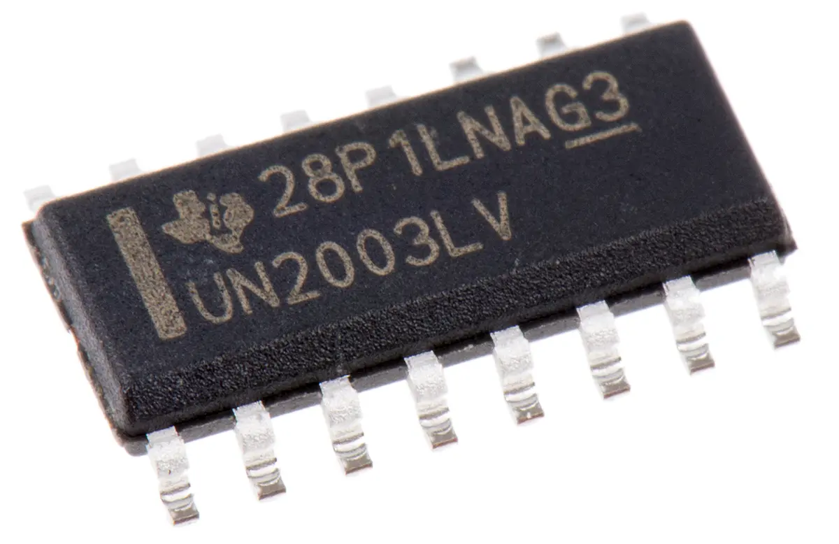 Produktfoto 1 von Texas Instruments Darlington-Transistor 7 8 V 100 mA NPN, SOIC 16-Pin