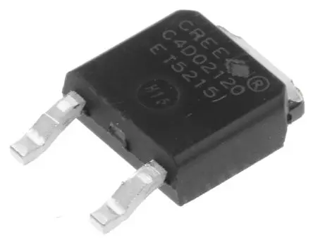 Produktfoto 1 von Wolfspeed Oberfläche Diode Schottky-Diode Einfach, 1200 V / 4.5 A, 3-Pin TO-252