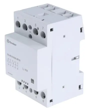 Finder 22 Schütz 24V ac/dc-Spule, 4-polig, 480V ac, 400 V ac / 40 A 6 VA 2 Schließer/2 Öffner