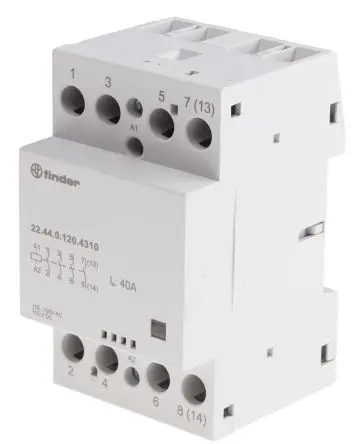 Produktfoto 1 von Finder 22 Schütz 125V ac-Spule, 4-polig / 40 A