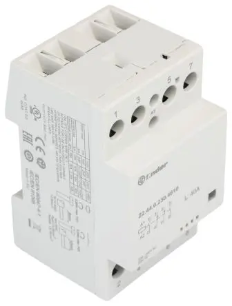 Produktfoto 1 von Finder 22 Schütz 230V ac/dc-Spule, 4-polig, 400V ac, 480 V ac / 40 A 6 VA 2 Schließer/2 Öffner