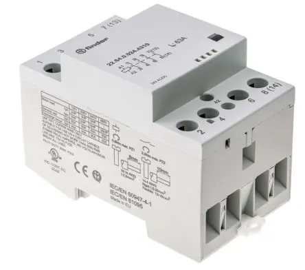Produktfoto 1 von Finder 22 Schütz 24V ac/dc-Spule, 4-polig / 63 A 5 W 4 Schließer
