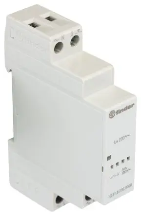 Produktfoto 1 von Finder 13 Leistungsrelais 230V ac Spule SPST DIN-Hutschiene 16A 1.2 W