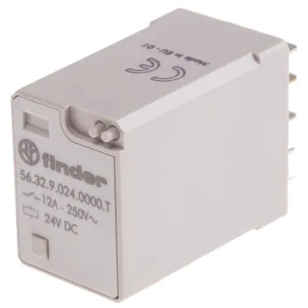Produktfoto 1 von Finder 56 Leistungsrelais 24V dc Spule 2-poliger Umschalter 12A 600 Ω 1.5 W