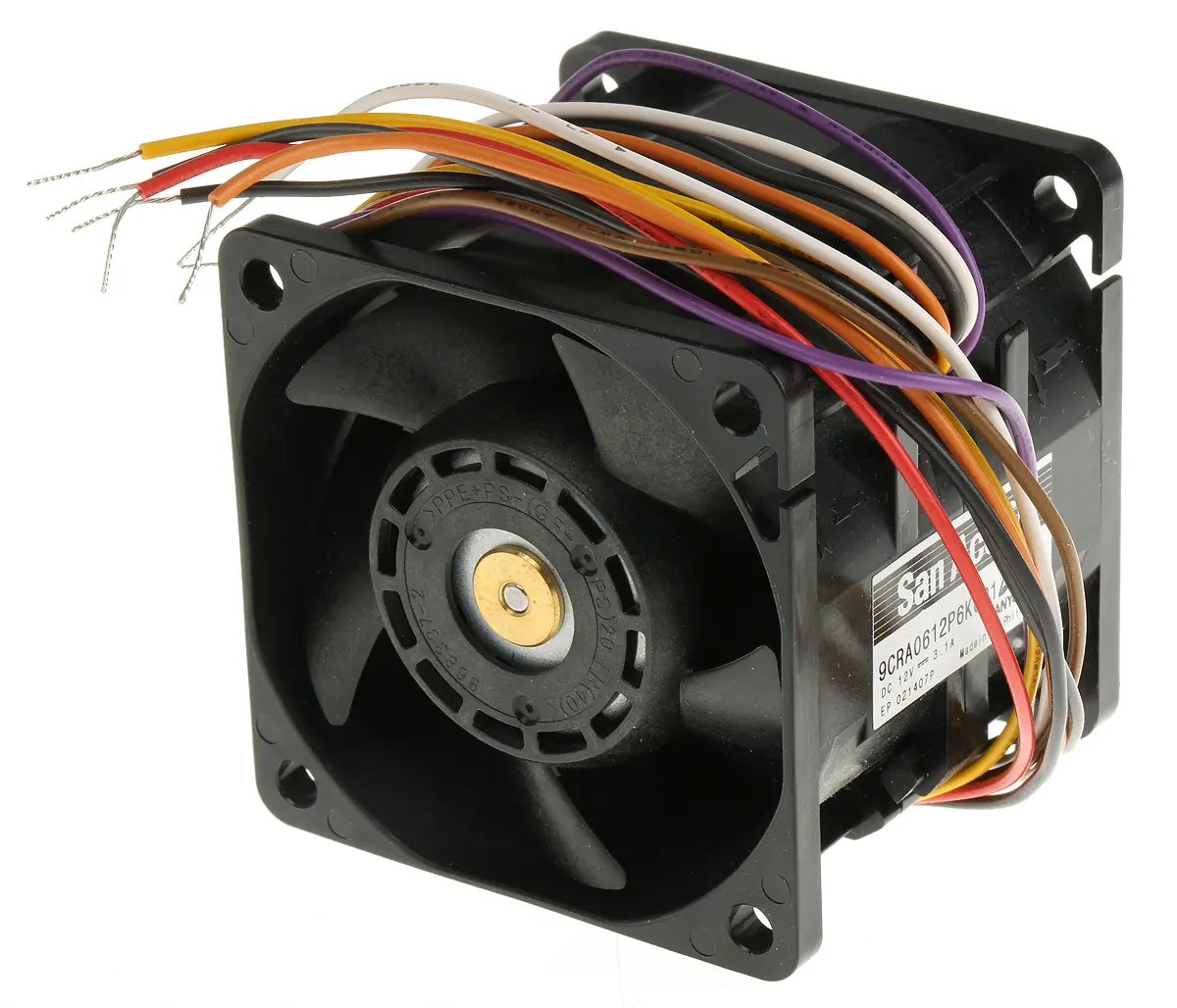Produktfoto 1 von Sanyo Denki San Ace 9CRA Axiallüfter, Kugel, 12V dc / 37.2 W 3.1 A, 137 m³/h 56 mm 60mm 56 mm