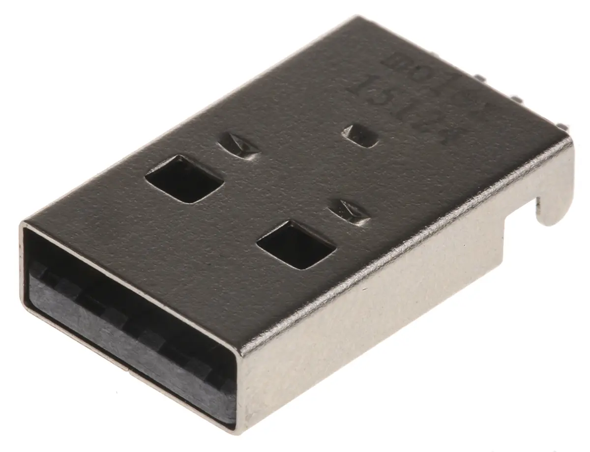 Produktfoto 1 von Molex, gewinkelt 4803 USB-Steckverbinder Stecker USB Typ A 1, Oberfläche USB 2.0